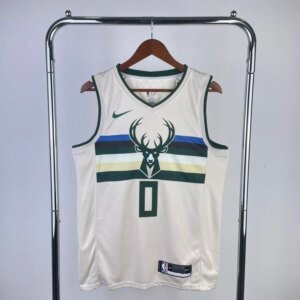 2019 Bucks White NBA Jersey