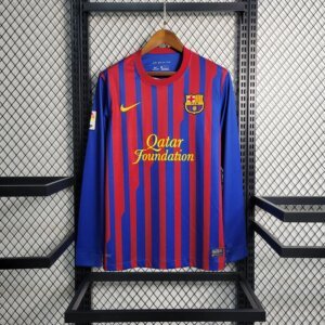 11-12 Barcelona Home Retro Long Sleeve Jersey