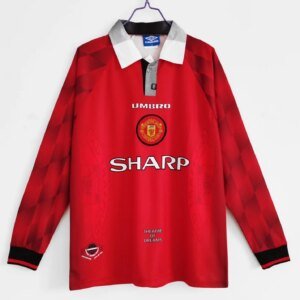 1996-97 Manchester United Home Long Sleeve Retro Jersey