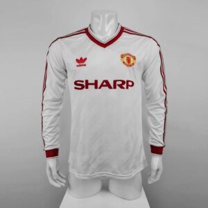 1986-88 Manchester United Away Long Sleeve Retro Jersey
