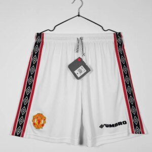 98-99  Manchester United Home Retro Shorts
