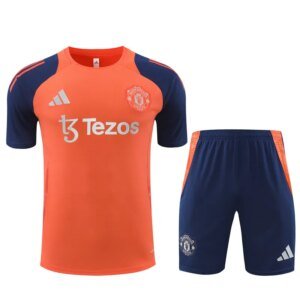 24-25 Manchester United Orange Short Sleeve Training Suit