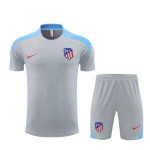 24-25 Atletico Madrid Gray Short Sleeve Training Suit