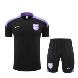 2024 England Black Short Sleeve Training Suit