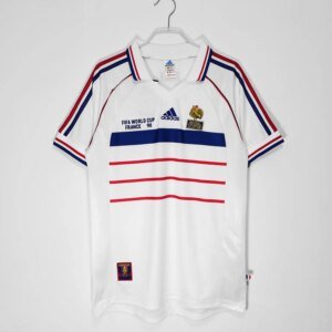 1998 France Away Final Game Retro Jersey