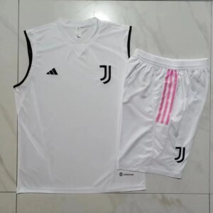 23-24 Juventus White Training Vest Suit