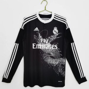 14-15 Real Madrid Third Black Long Sleeve Retro Jersey