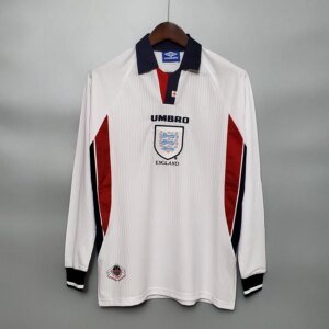 1998 England Home Long Sleeve Retro Jersey