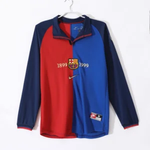 Barcelona 100th Anniversary Home Long Sleeve Kit Retro