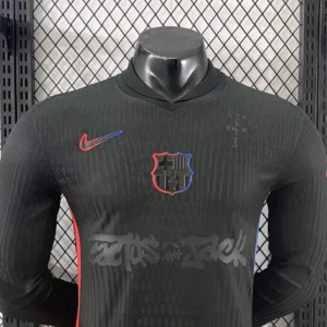 24-25 Barcelona Black TRAVIS SCOTT Long Sleeve Kit